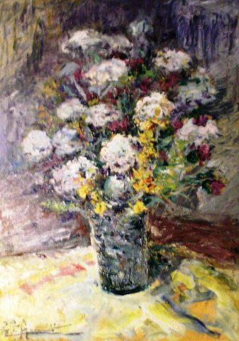 Vaso di fiori chiari cm 70x50