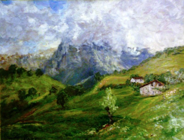 Paesaggio alpino 1942 cm 50x65