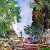 Giardini pubblici di MIlano 1958 cm 70x50
